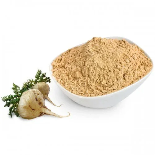 Maca root and maca powder, a traditional men's vitality botanical in Vigor Peak